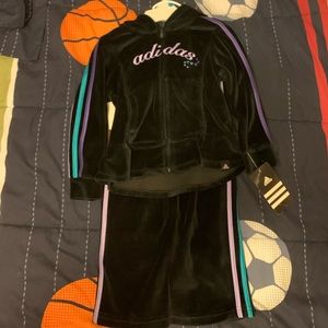 Adidas Girls 24 Month Velour Track Suit